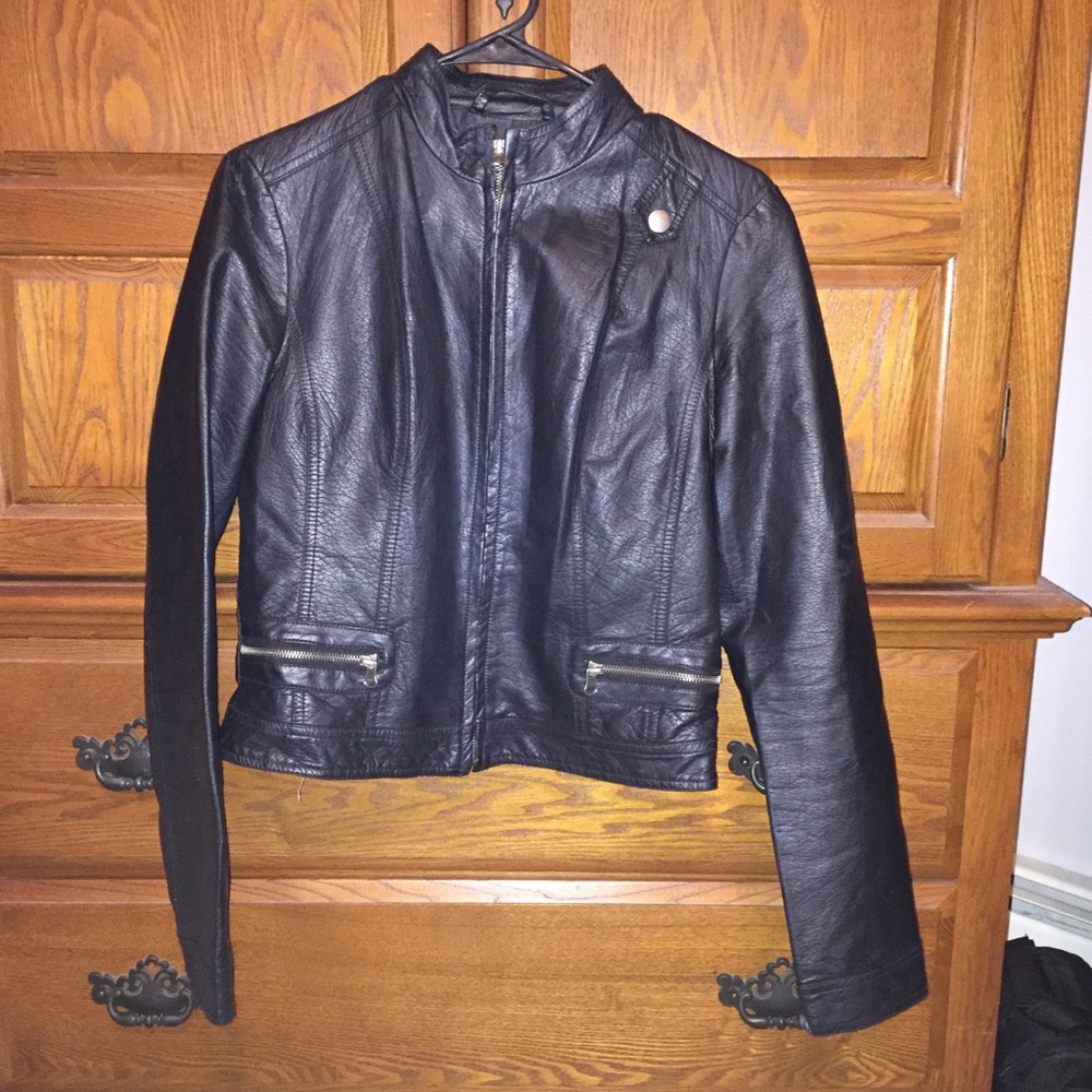 Faux Leather Jacket